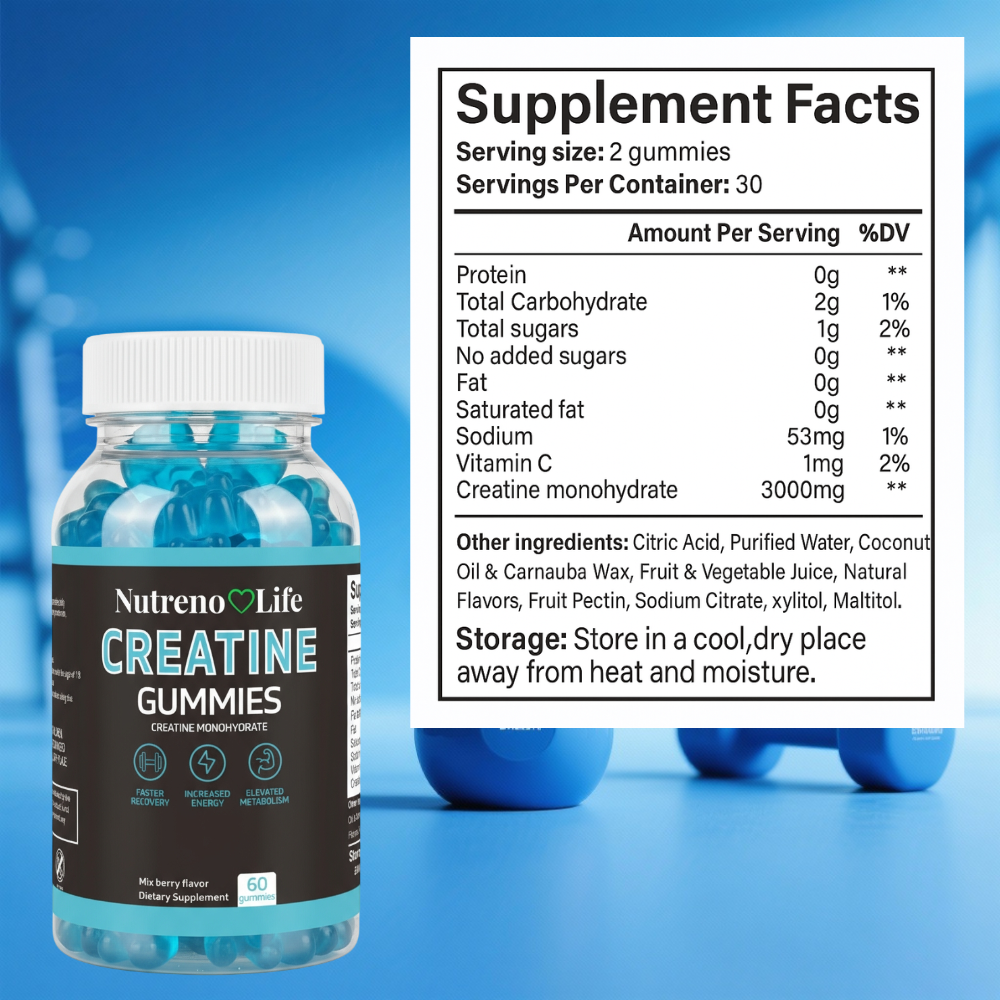 Creatine Gummies – Mixed Berry | 3000mg Strength