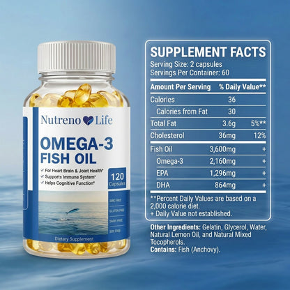 Omega 3 Fish Oil Capsules (120)