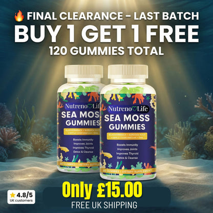 Irish Sea Moss Gummies – 120 Gummies (Buy 1 Get 1 Free)