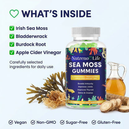Irish Sea Moss Gummies – 120 Gummies (Buy 1 Get 1 Free)