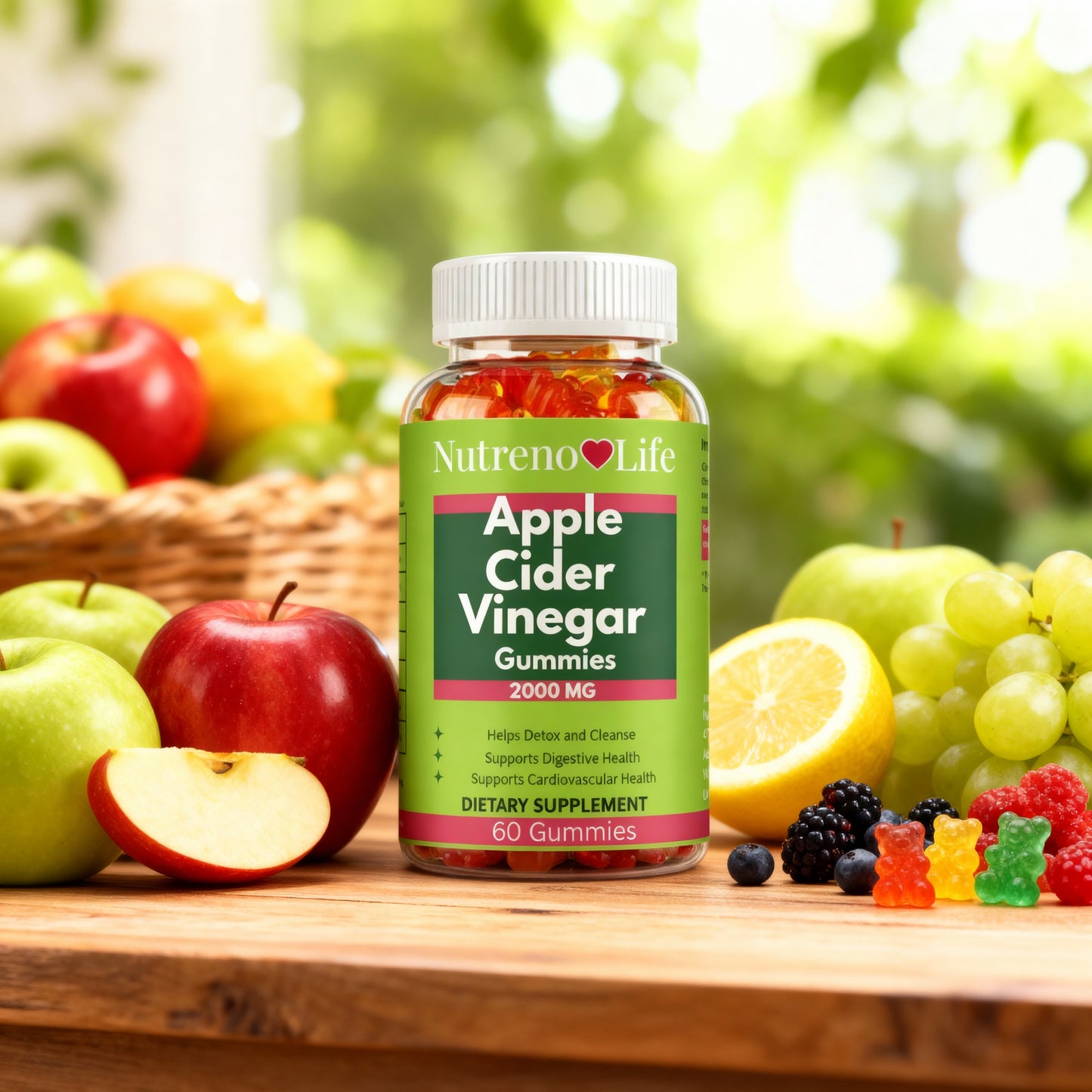 Apple Cider Vinegar Gummies 2000mg (60)