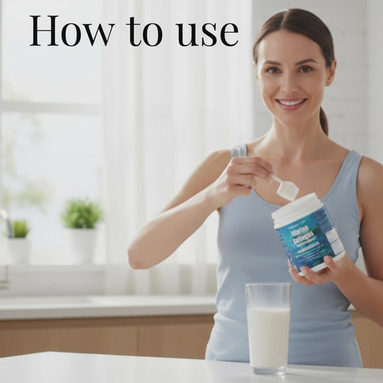 Video showing how to use marine collagen powder
